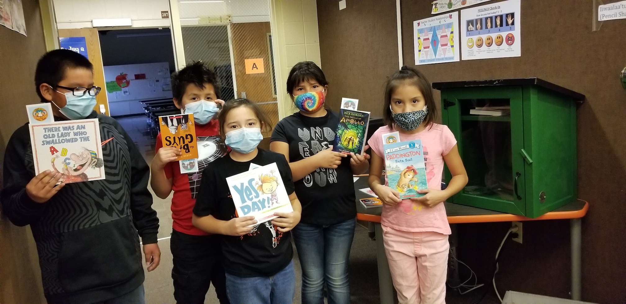 Crow Agency School Continues to Disseminate Books Reading Nation Waterfall