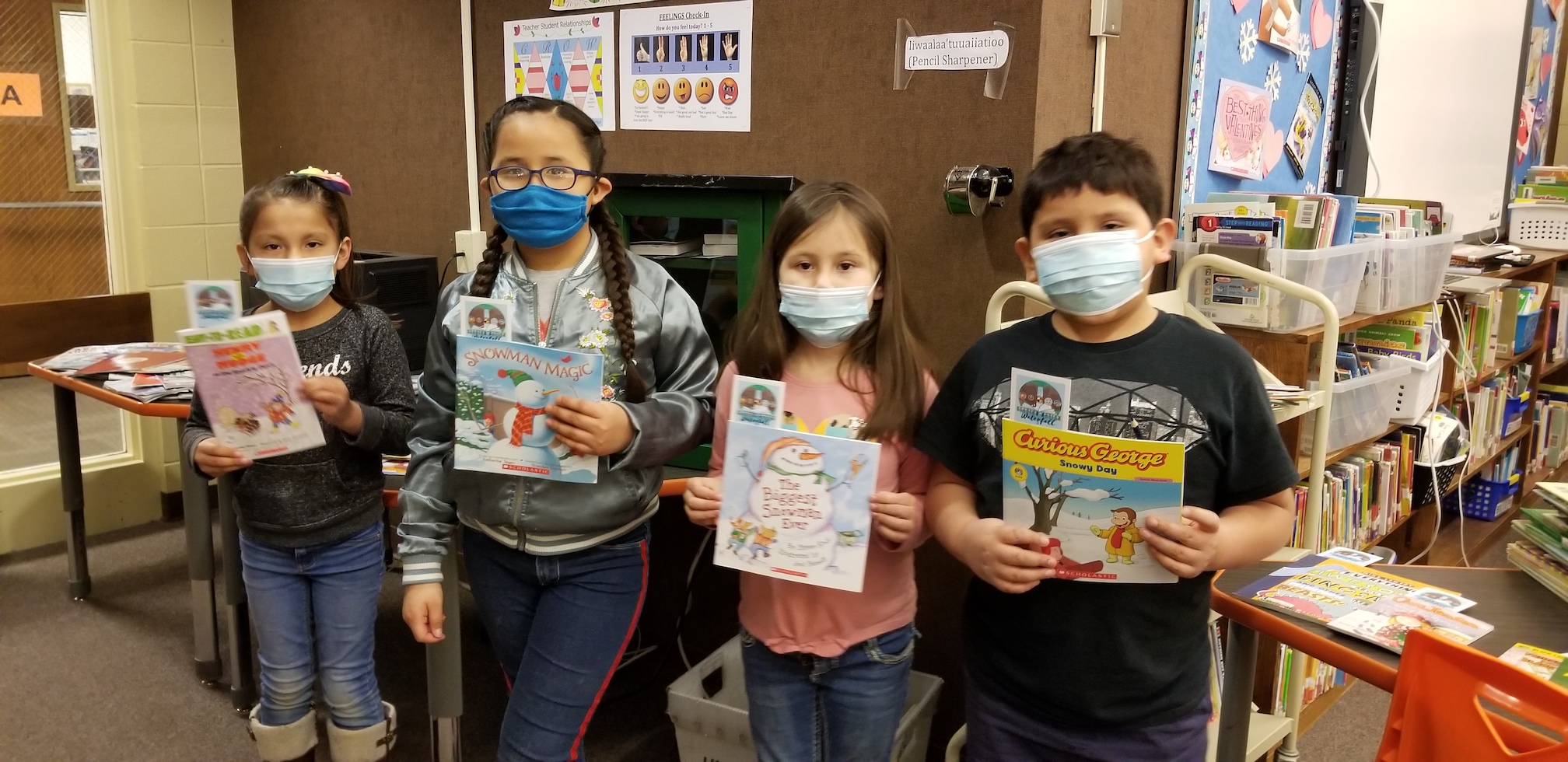 Crow Agency School Continues to Disseminate Books Reading Nation Waterfall